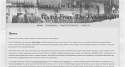 Desktop Screenshot of musicfromthedepression.com